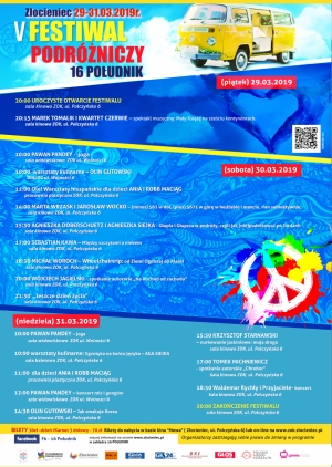 Zapraszamy do Złocieńca na V Festiwal Podr&oacute;żniczy "16 Południk"